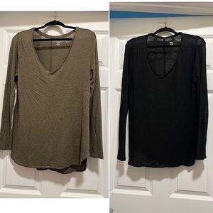 Lot of 2 v neck tops